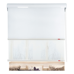 Cortina Roller Blackout Doble Visillo Cenefa 150x200