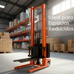 Apilador Hidráulico Eléctrico En Acero 2 toneladas 1,6 metros Montacarga Hardpro