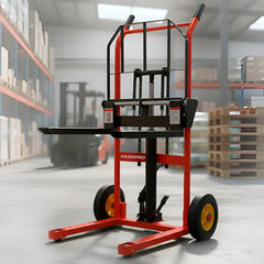 Apilador Hidraulico De Carga 200kg Elevacion 95cm Montacarga Yegua Hardpro