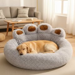 Cama Perro Premium Aspor Pata Lavable Antiestrés 90cm Gris Oscuro
