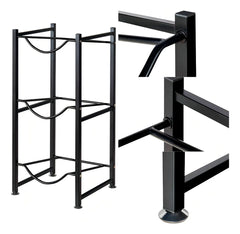 Estante Organizador Rack 3 Botellones Agua 20lts Negro