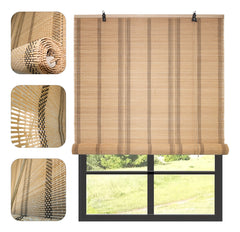 Cortina De Bambú Fino Persiana Roller Enrollable 90x150cm