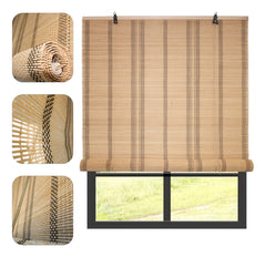 Cortina Bambú Fino Persiana Roller Enrollable 120x180cm
