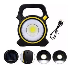 Lampara Foco Solar Usb Led Linterna Exterior Recargable