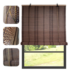 Cortina De Bambú Fino Persiana Roller Enrollable 90x150CM