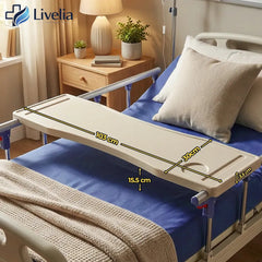Cama Clínica Electrica Livelia Con Colchon Soporta Hasta 260kg Bandeja Auxiliar 5 Posiciones