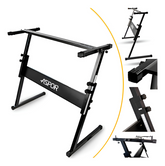 Atril Fijo Soporte Para Teclado Tipo Z Ajustable 81cm