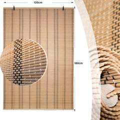 Cortina Bambú Fino Persiana Roller Enrollable 120x180cm