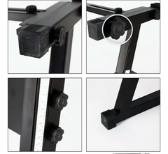 Atril Fijo Soporte Para Teclado Tipo Z Ajustable 81cm