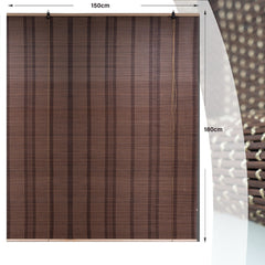 Cortina Bambú Fino Persiana Roller Enrollable 150x180cm Cafe