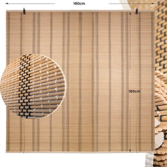 Cortina De Bambú Fino Persiana Roller Enrollable 180x180cm