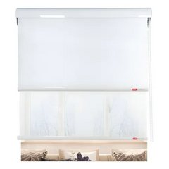 Cortina Roller Blackout Doble Visillo Cenefa 100x200