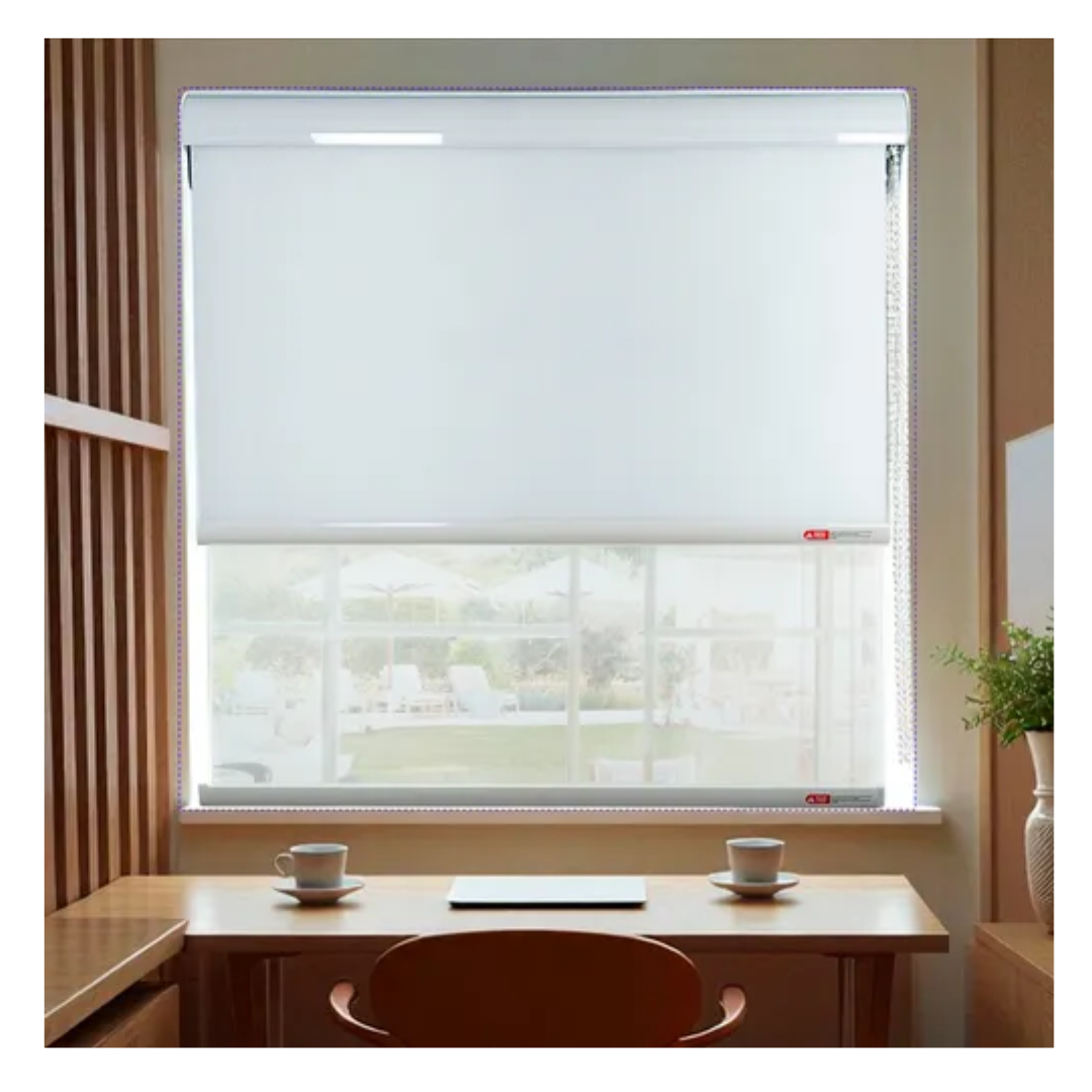 Cortina Roller Blackout Doble Visillo Cenefa 120x200