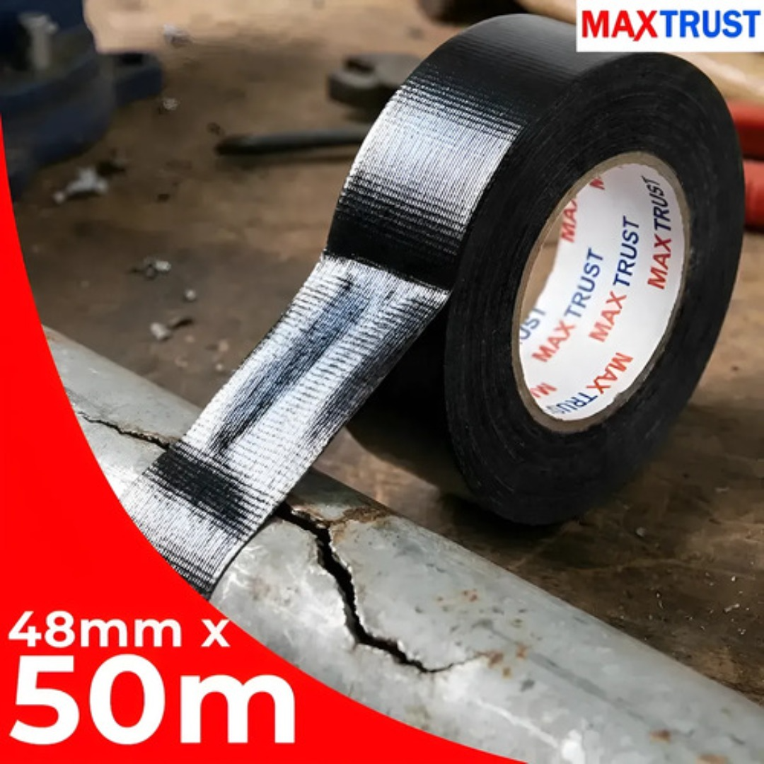 Cinta Adhesiva De Tela Maxtrust Duct Tape 50mts 48mm Gaffer