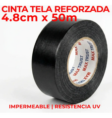 Cinta Adhesiva De Tela Maxtrust Duct Tape 50mts 48mm Gaffer
