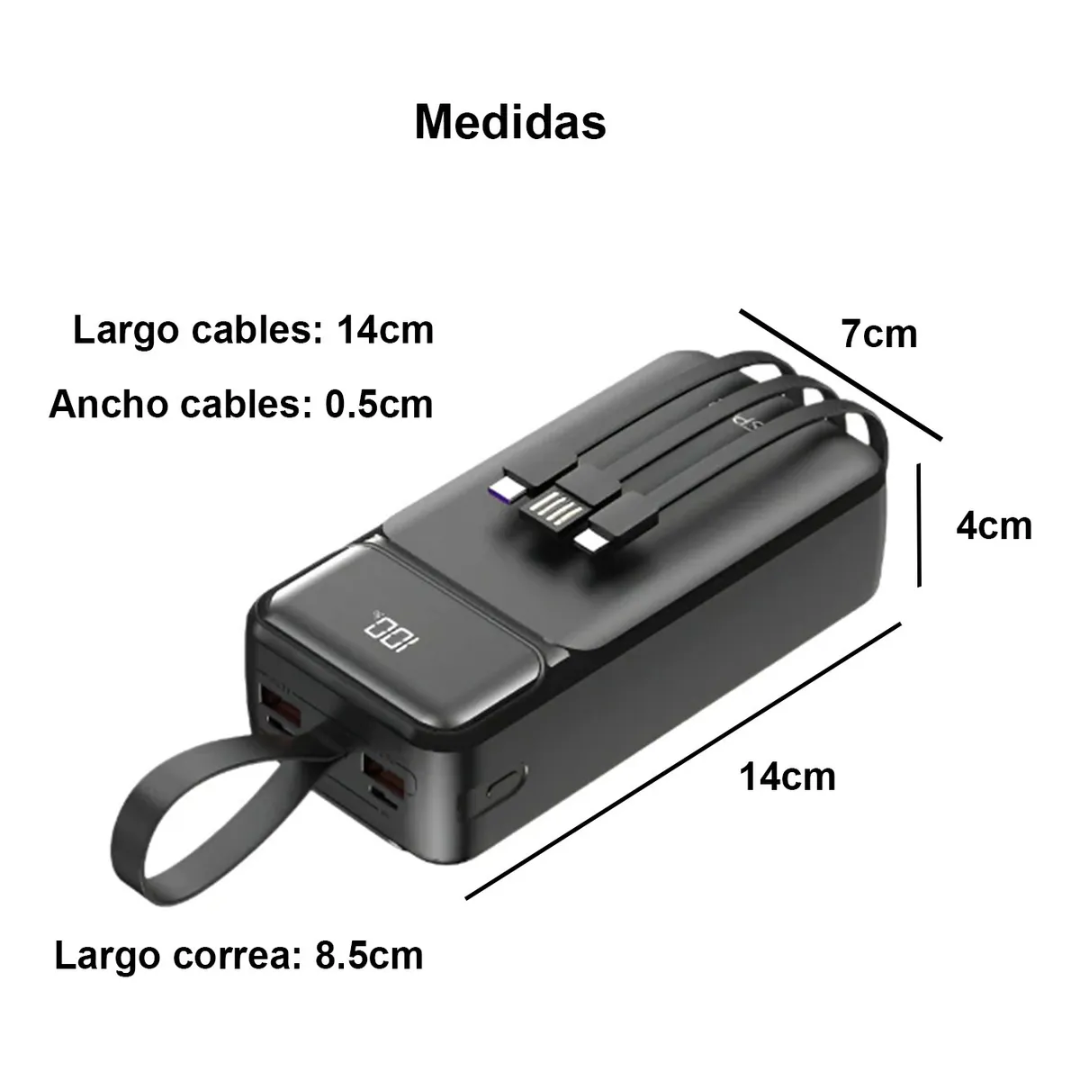 Cargador Bateria Portatil De 30000mah Powerbank Multipuertos