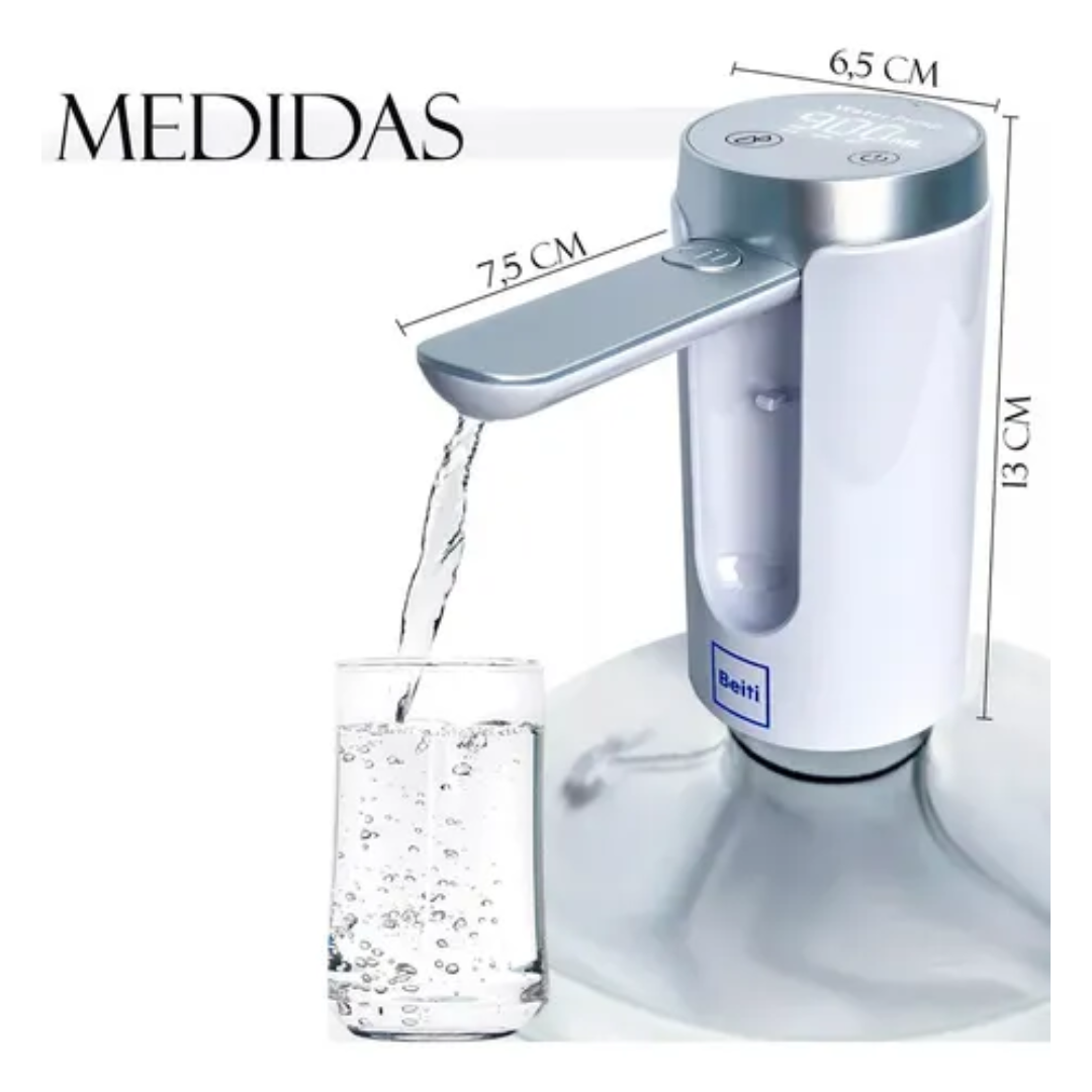 Dispensador De Agua Eléctrica Portatil Bomba Con Usb Recargable 7 Bidones