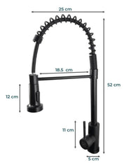 Grifo Llave Alta Monomando Cocina Rociador Flexible Acero Inoxidable