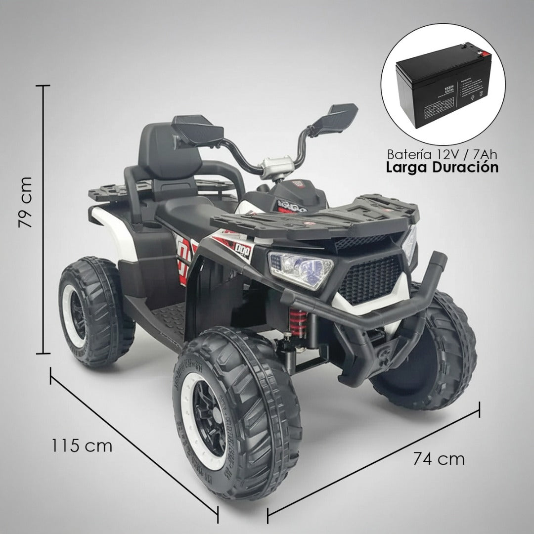 Cuatrimoto Eléctrica Montable Infantil 12v A Batería Recargable