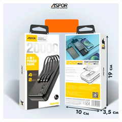 Cargador Bateria Portatil Powerbank Usb De 20000mah 4 En 1
