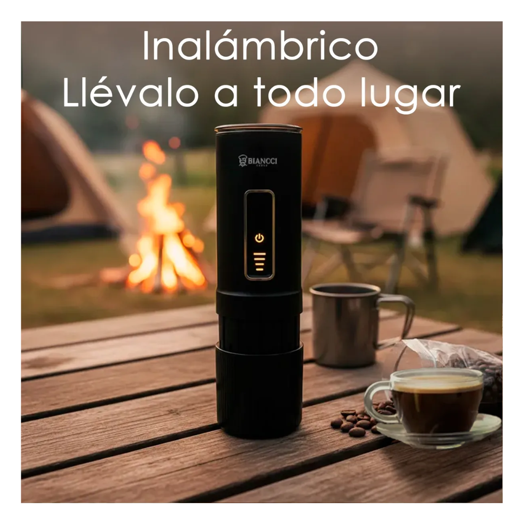 Cafetera Portatil 3 En 1 Cafe Molido Y Capsulas 140w Negro