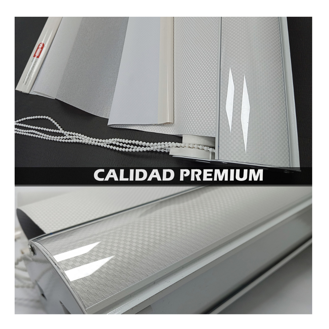 Cortina Roller Blackout Doble Visillo Cenefa 200x200