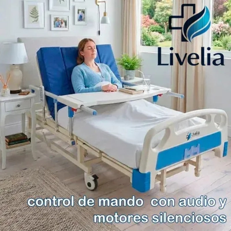 Cama De Hospital Electrica Pro 260kg Con Funcion De Inodoro y 10 Posiciones