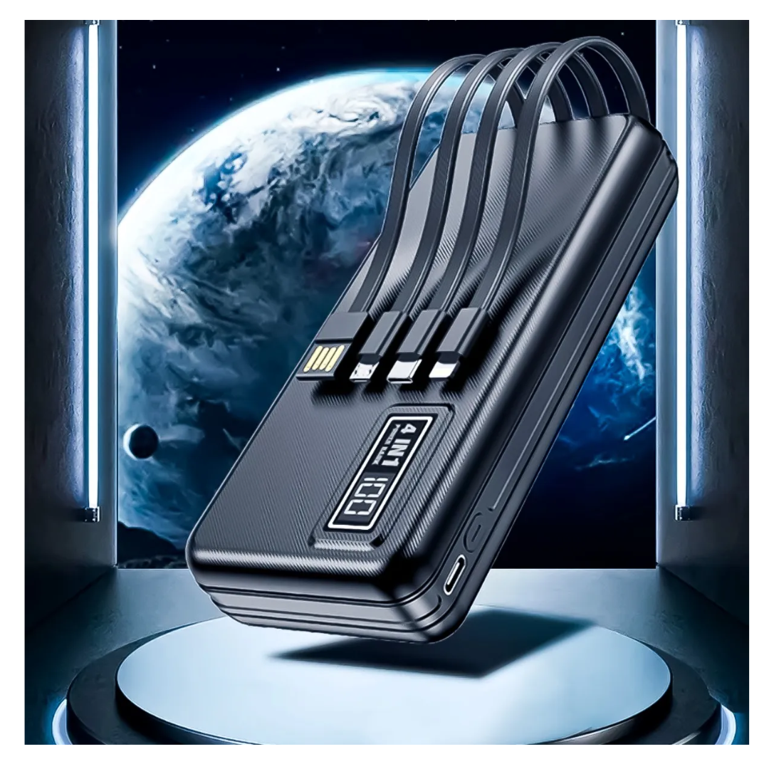 Cargador Bateria Portatil Powerbank Usb De 20000mah 4 En 1