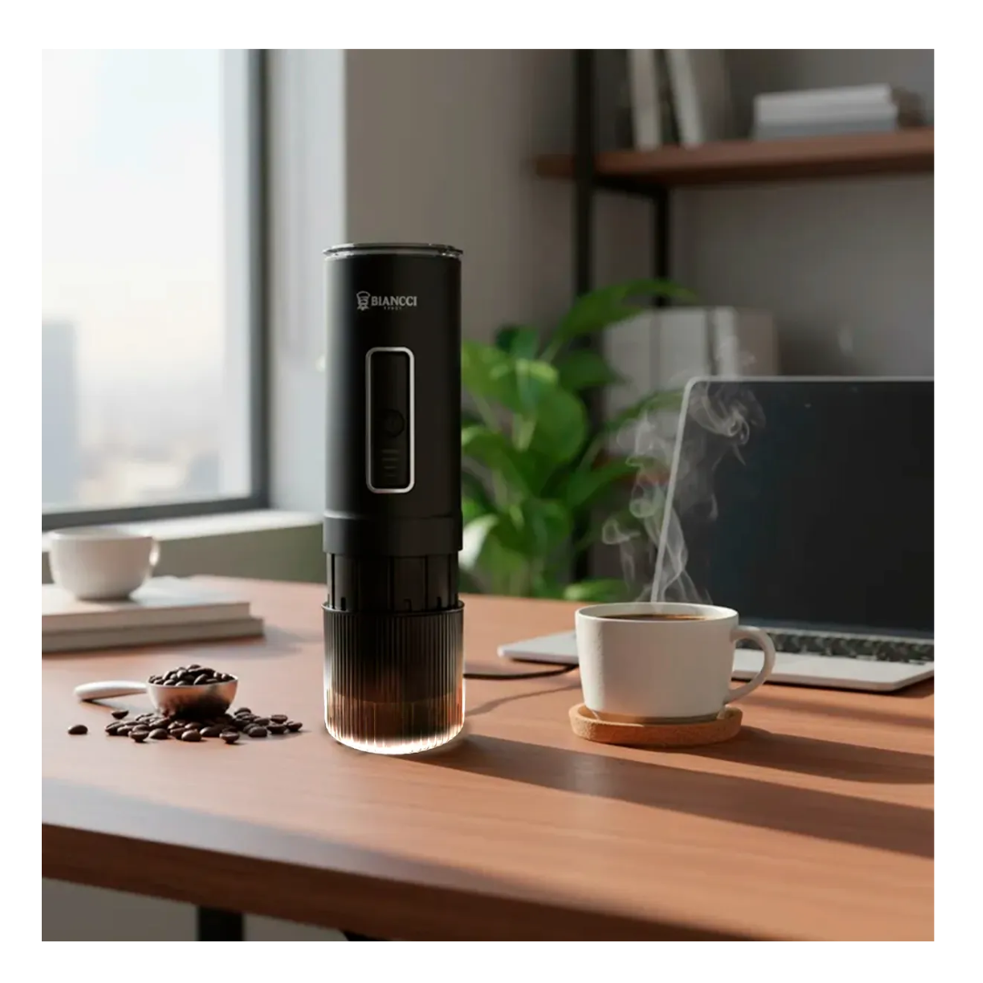Cafetera Portatil 3 En 1 Cafe Molido Y Capsulas 140w Negro