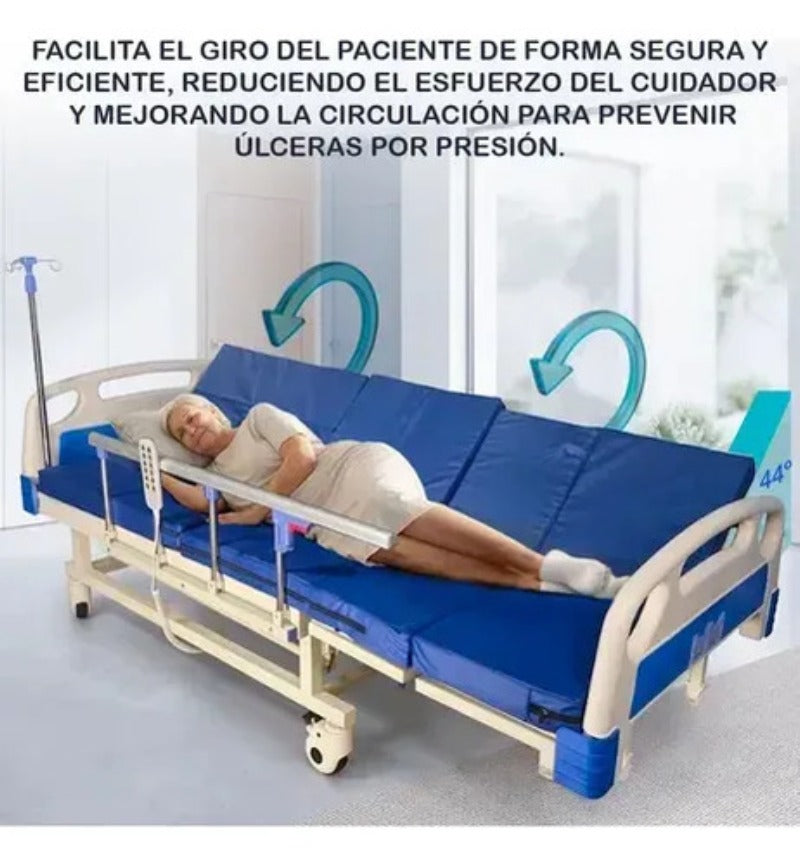 Cama De Hospital Electrica Pro 260kg Con Funcion De Inodoro y 10 Posiciones