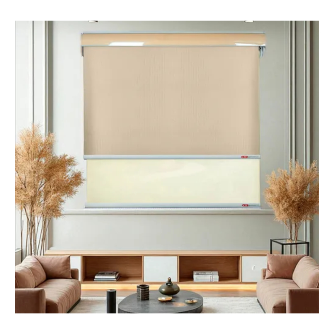 Cortina Roller Blackout Doble Visillo Cenefa 200x200