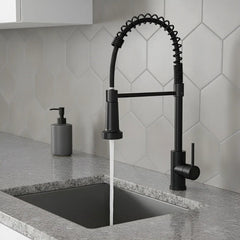 Grifo Llave Alta Monomando Cocina Rociador Flexible Acero Inoxidable