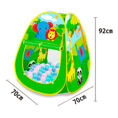 Carpa Infantil Piscina 100 Pelota Mundo Animal Juego Niños