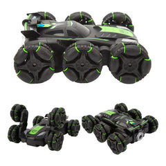Auto De Acrobacia Rc Stunt Car 6 Ruedas Luz Sonido 2.4ghz