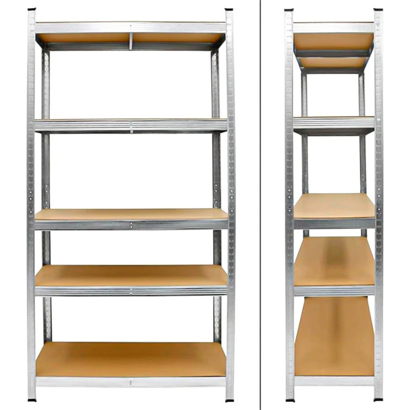 2 Estantes Rack Metalico 180x90x40 Oficina Organizador Negro