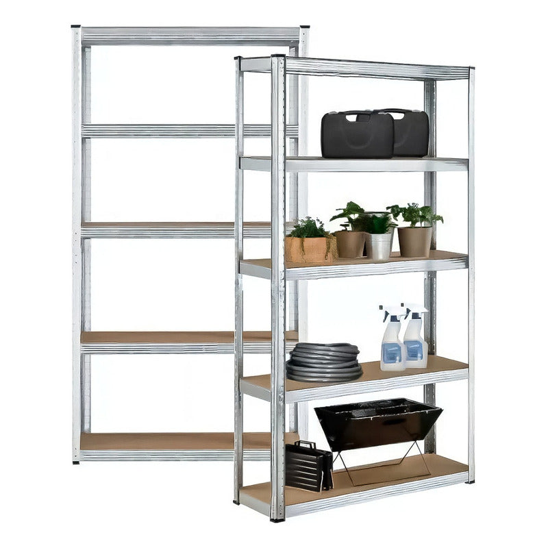 Estante Metalico 180x90x40 Oficinas Organizador Negro