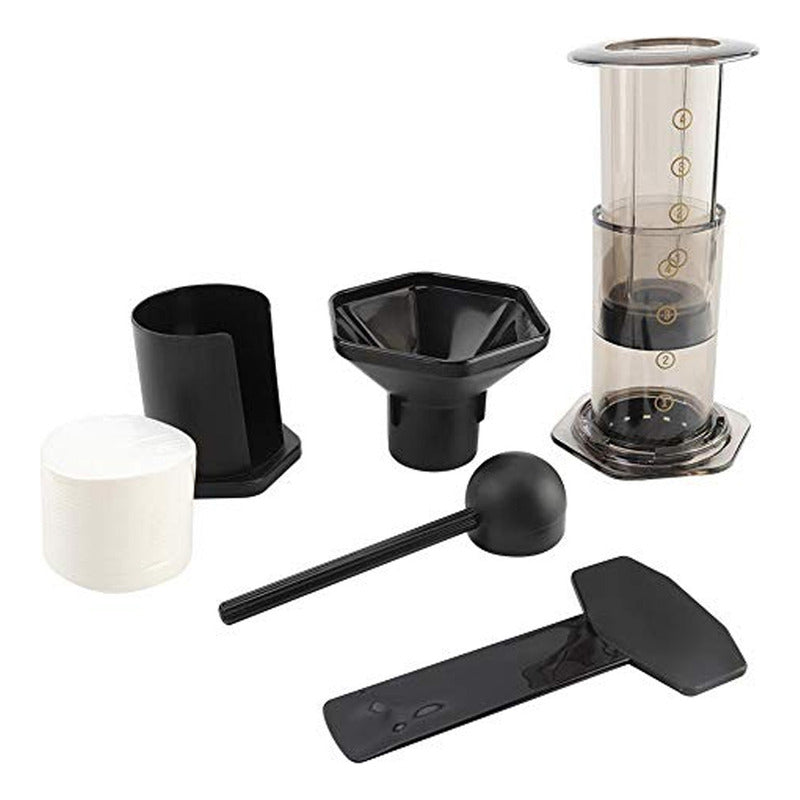 Cafetera Tipo Aeropress Portátil Con Filtros Manual Biancci