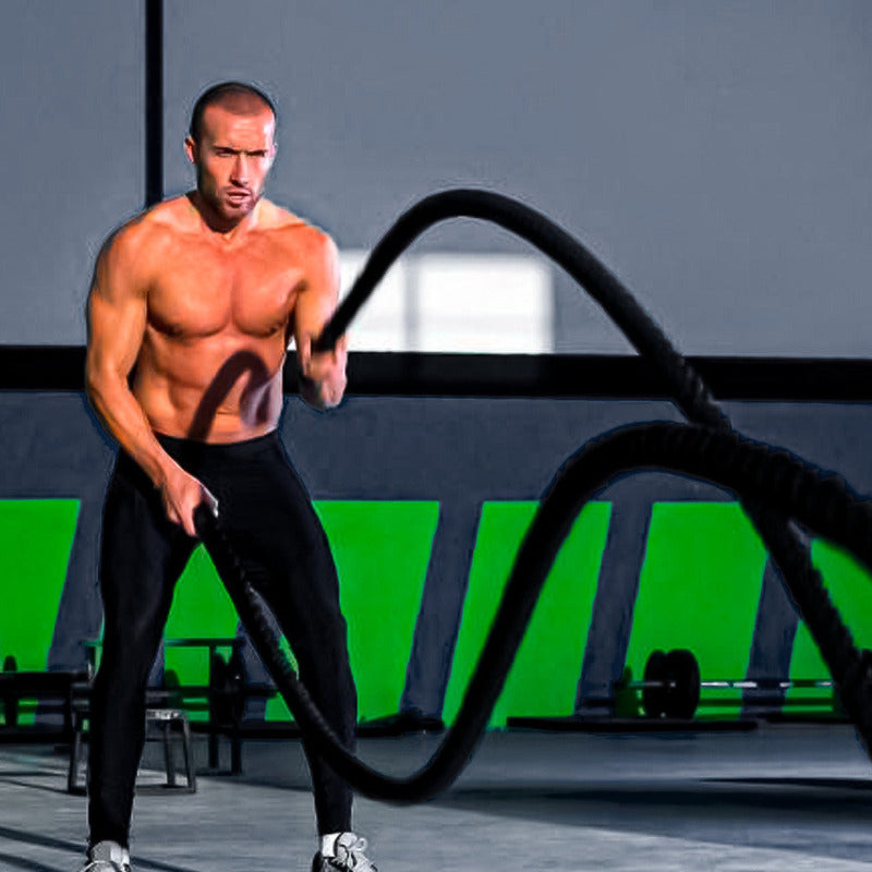 Cuerda Crossfit Battle Rope Correa 15 Metros X 38 Milimetros