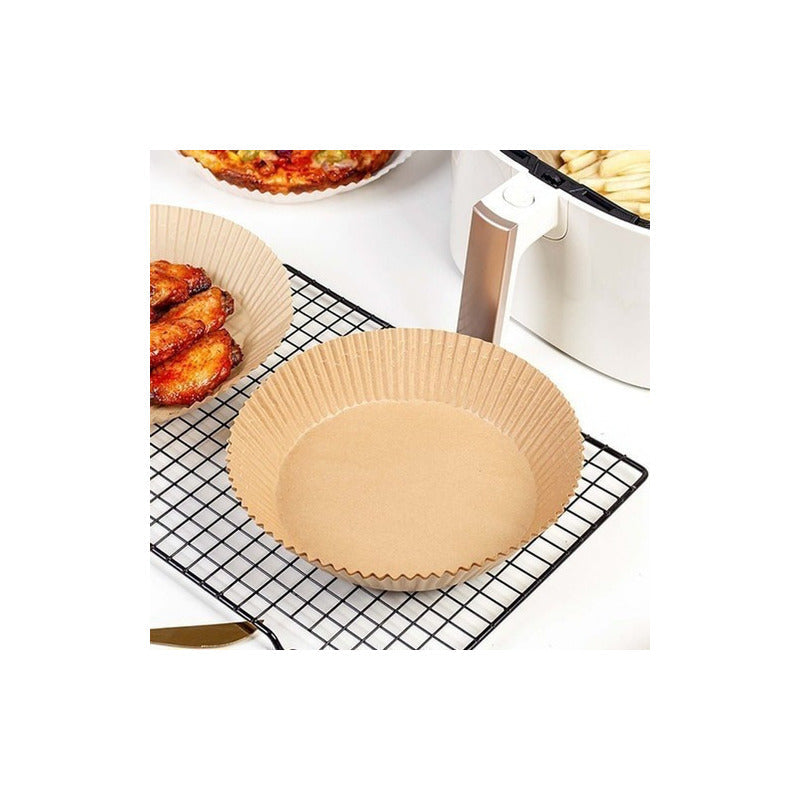 200 Forros Papel Airfryer Antiadherente Freidora Desechables