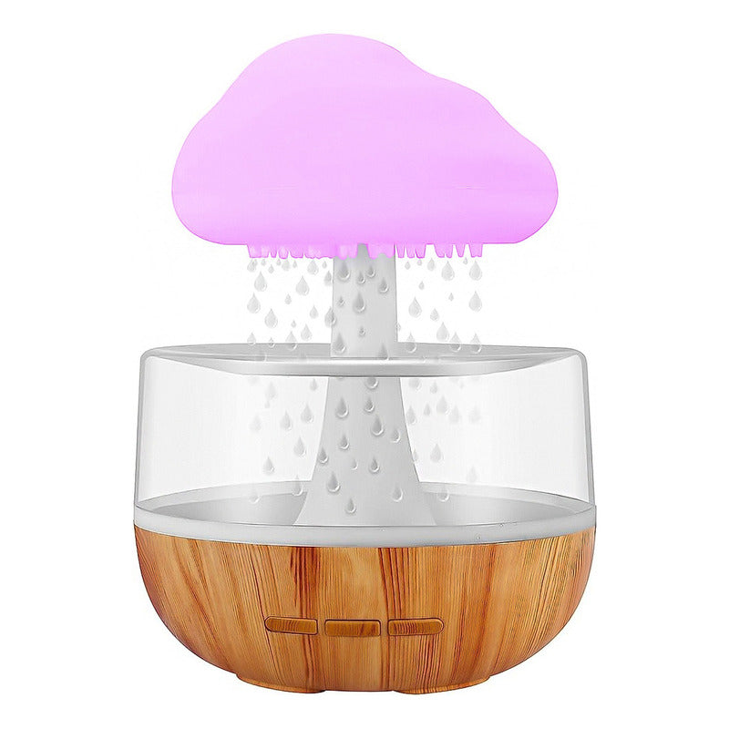 Humidificador Nube Lluvia Aire Difusor De 280ml Aromaterapia