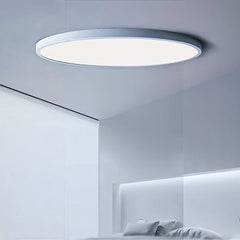 5 Foco Plafon Led Redondo Sobrepuesto 12w Luz Fria Niquel