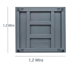 Balanza Plataforma Cabezal Inalambrica 100mtrs 1,2x1,2m 5ton