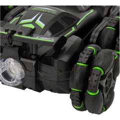 Auto De Acrobacia Rc Stunt Car 6 Ruedas Luz Sonido 2.4ghz
