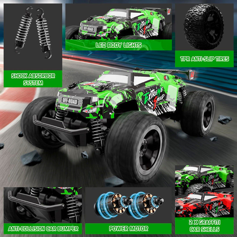 Carro Control Remoto Todo Terreno Monster Xtreme 2.4g
