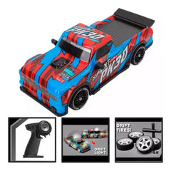 Auto Drift 4x4 C/r Luces Neumáticos Y Frenos De Repuestos