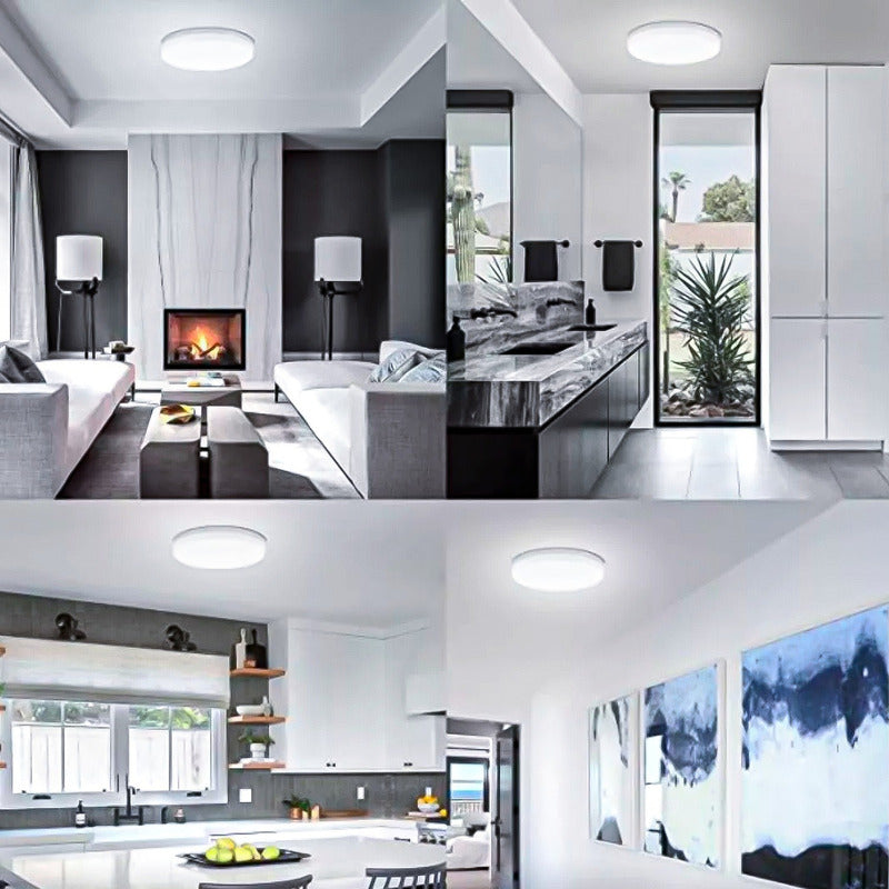 5 Foco Plafon Frameless Led Techo Sobrepuesto 48w Luz Fria