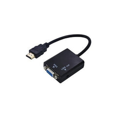 Adaptador Hdmi A Vga Audio 1080p Full Hd Con Cable Auxiliar
