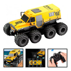 Carro Anfibio A Control Remoto Swat 8x8 2.4ghz Todo Terreno
