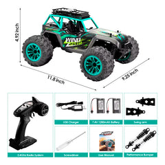 Auto A Control Remoto Offroad Wind Speed 2.4ghz Rustico