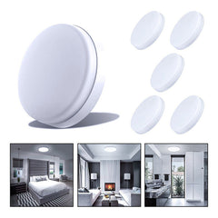 5 Foco Plafon Frameless Led Techo Sobrepuesto 36w Luz Fria